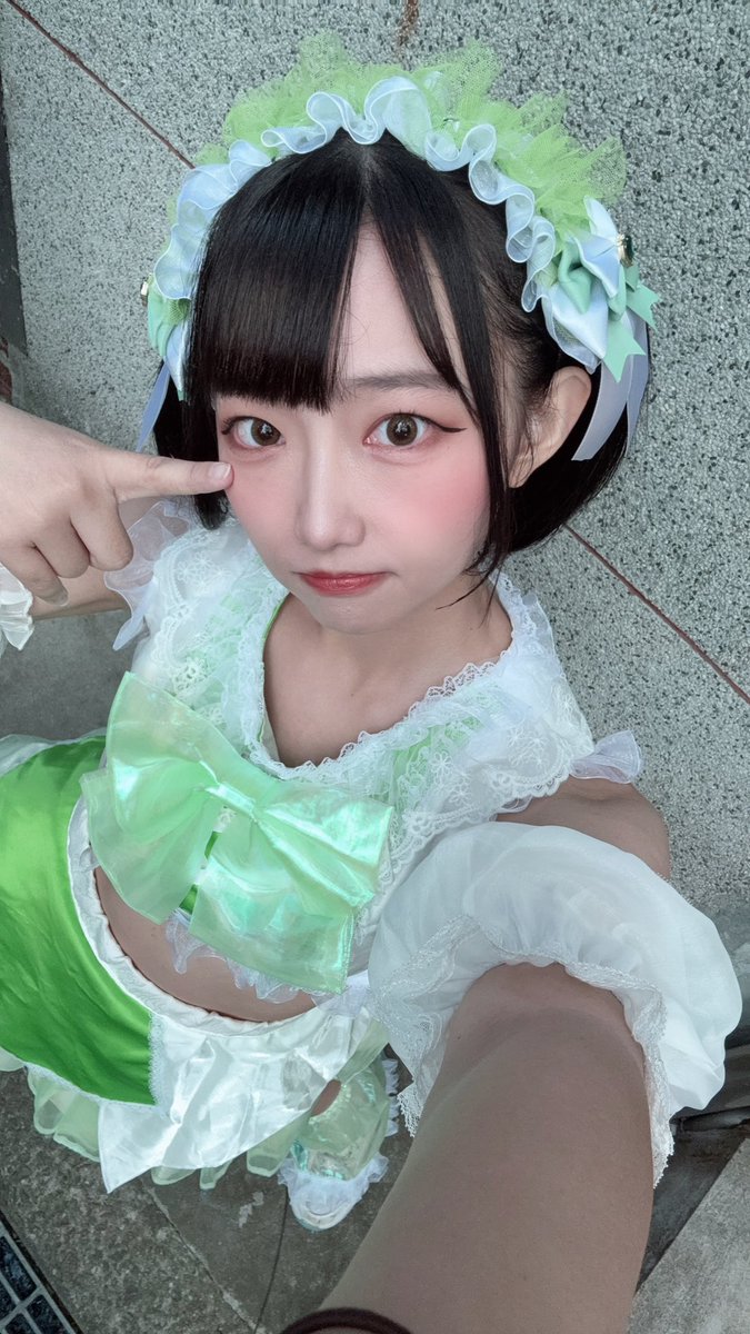 ziqizz__'s tweet photo. 青リンゴ色のしつき🍏 https://t.co/Xd3Y4xWTkT