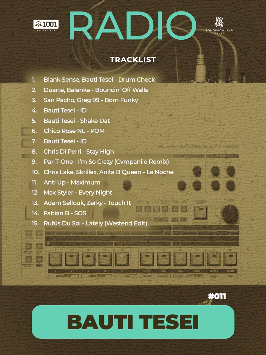 Bauti Tesei takes the hot seat for the latest episode of 1001 Recordings Radio with massive tracks from the likes of <a href="/chrislake/">Chris Lake</a>, <a href="/SanPachoMusic/">San Pacho</a>, <a href="/maxstylermusic/">Max Styler</a> and many more! 🎶🔥

soundcloud.com/1001tracklists…