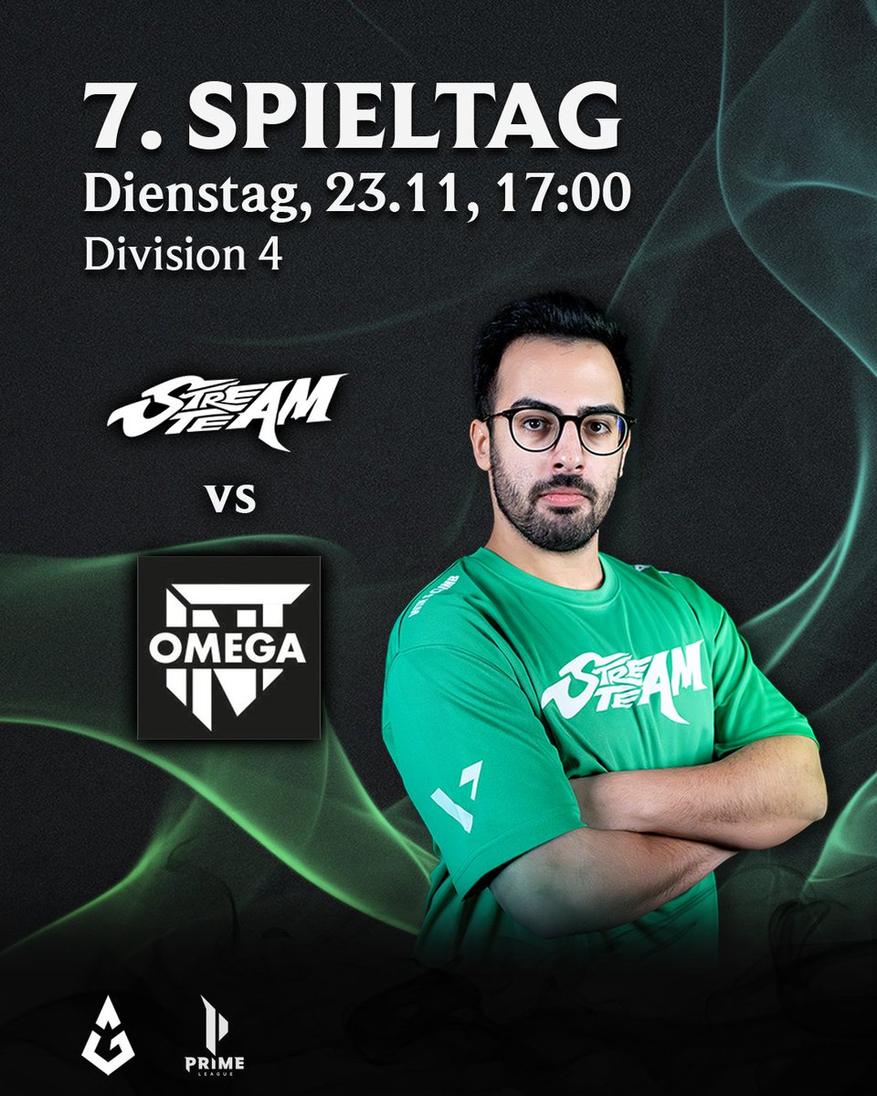 GAGGStreamTeam's tweet photo. In 2 Stunden geht's ab! 💚

🆚 @intSport1 Omega
⏰ 17:00 Uhr

#GAGG #TKPRM | @PrimeLeague https://t.co/MoASOOXtys
