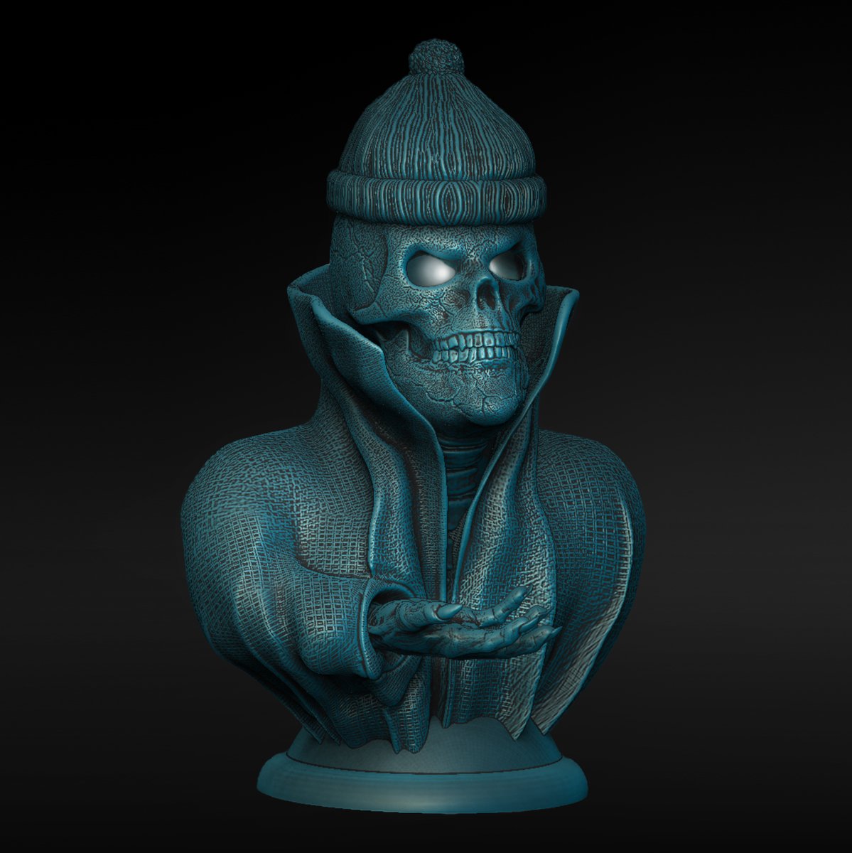🔦 Lampe, Licht, Beleuchtung, Totenkopf-mit Wollmütze - offene Augen • 3D Dateien
➡️ 3D-Druckmodell herunterladen: cults3d.com/:1714028
💡 Entworfen von <a href="/Qu3dQueisser/">KatharinaQu3D</a>

<a href="/cults3d/">Cults.</a> #3DDruck #3DDrucker #Druckbar #STLDatei