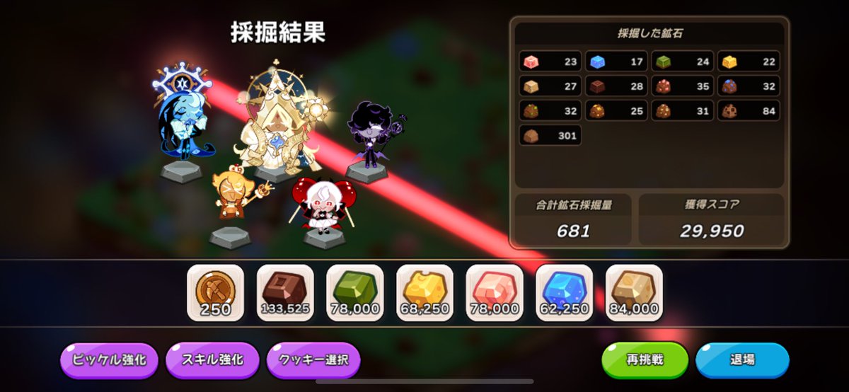 収穫量がインフレしすぎ