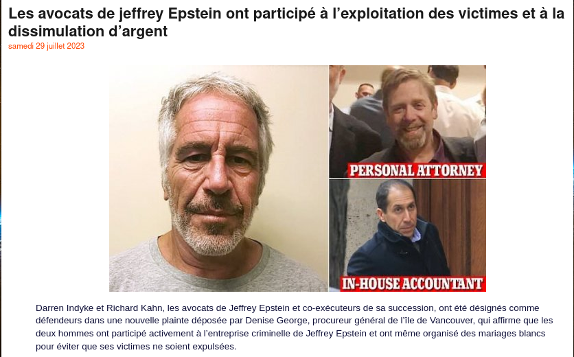Casimir_Noir's tweet photo. #RichardKahn and #DarrenIndyke worked for #JeffreyEpstein (sex offender) for years, handling payments, banking and legal matters for Epstein and women in his orbit; the men deny they knew about Epstein’s crimes
https://t.co/SMzJu95kk5 https://t.co/QwbFhXWplf