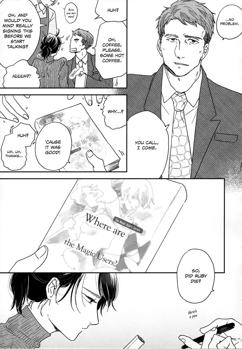 rubymonogatari's tweet image. When you start reading a new manga and they&apos;re saying you died