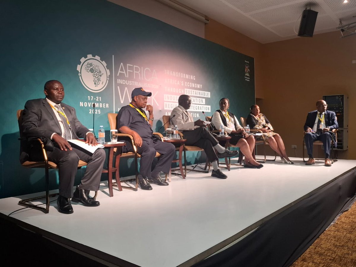 Our Dean, Assoc. Prof <a href="/EddieMugampoza/">Eddie Mugampoza</a> was part of the panel discussion on the need to strengthen the triple helix - universities, industry, and government at the Africa Industrialization Week (AIW 2025) held in Munyonyo, Kampala, Uganda, from 17–21 November 2025.