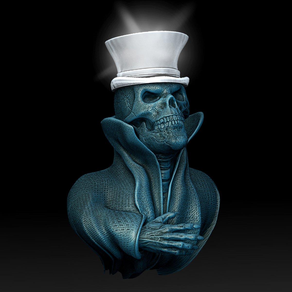 🔦 Wandlampe, Licht, Beleuchtung, Totenkopf mit Zylinder geschlossene Augen • 3D Dateien
➡️ 3D-Druckmodell herunterladen: cults3d.com/:1834483
💡 Entworfen von <a href="/Qu3dQueisser/">KatharinaQu3D</a>

@cults3d #3DDruck #3DDrucker #Druckbar #STLDatei