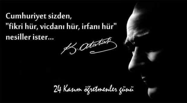 Başöğretmen Mustafa Kemal Atatürk başta olmak üzere, tüm öğretmenlerimizin günü kutlu olsun.
#24KasımÖğretmenlerGünü
