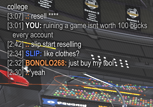 Bros tryna recruit other people while ddosing. The state of this game is crazy. openly admitting this shit and nothing happening to your account is wild. IP ban these mfs