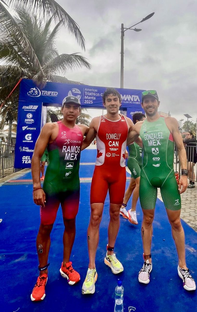 FedMexTriatlon's tweet photo. 🥈 y 🥉 para 🇲🇽
Yamir Ramos y Rodrigo González consiguieron plata y bronce para México en la Copa Continental de Triatlón efectuada en Manta, Ecuador.
¡Muchas felicidades!
#teammex https://t.co/hox6yqBwsG