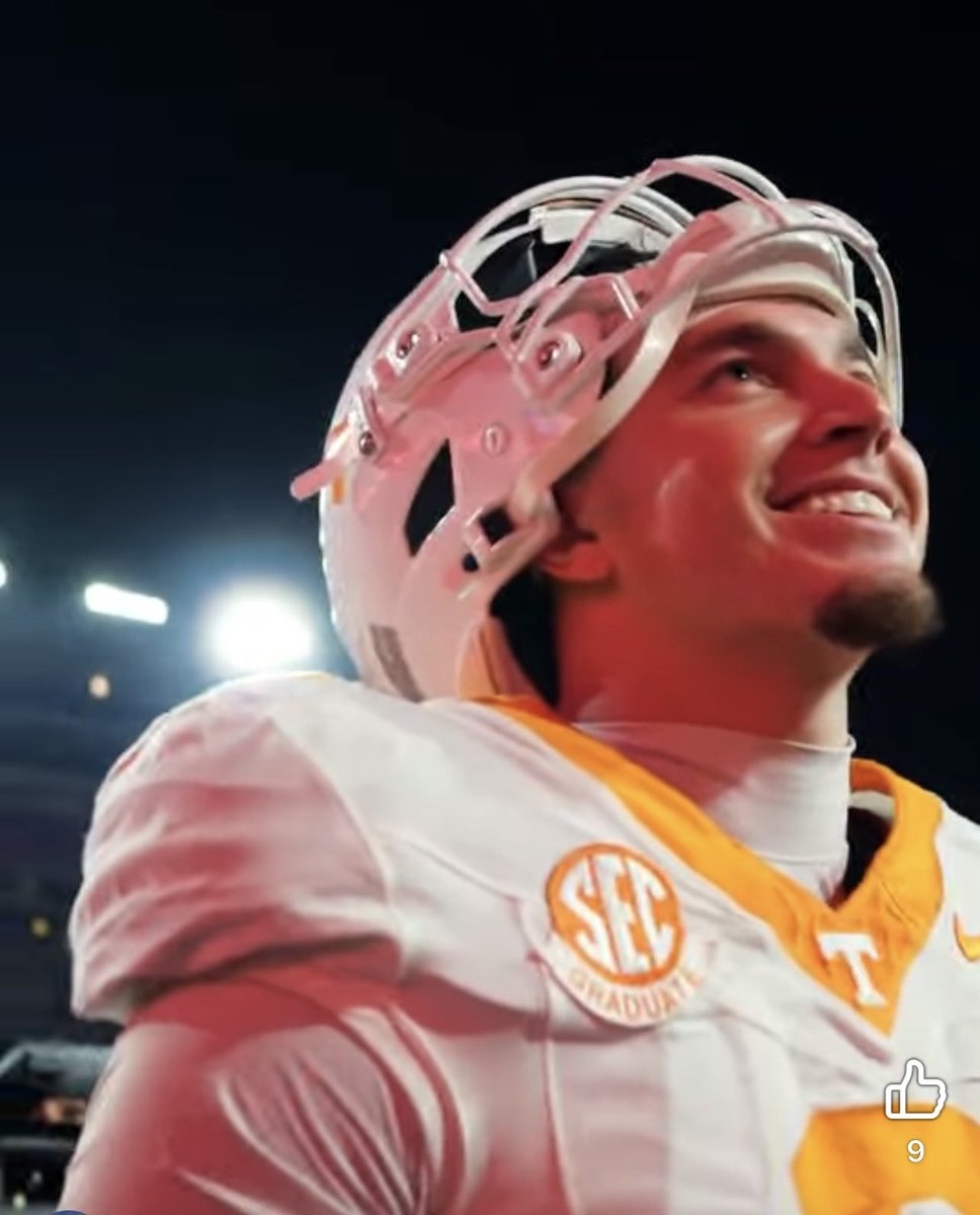 ZehDuck's tweet photo. This is the face of a man who is thankful. 

The last guy came in here selfish only caring about money and the name on the back of his jersey. 

Ask former players, Tennessee is a place that will make you family forever if you just love us back.  

Joey has a forever football family.
