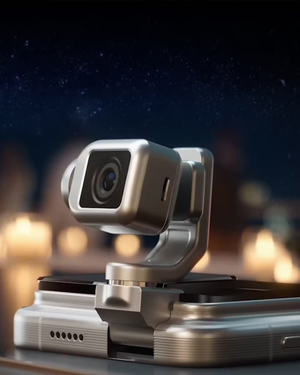 Honor just showcased its futuristic Robot Phone, featuring a robotic arm-mounted camera that can move, track stars, and stabilize like a mini gimbal.

#HonorRobotPhone