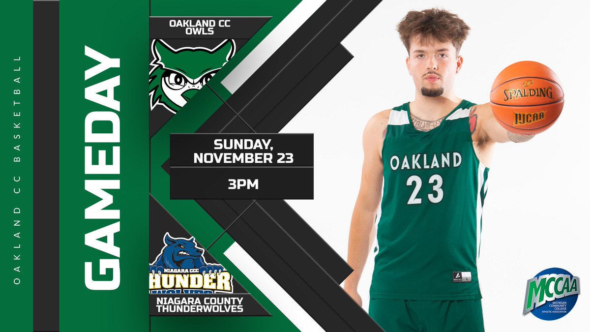 OCCAthletics_'s tweet image. GAMEDAY 🏀

BIG rematch with last years first round NJCAA DII National Championship opponent Niagara!

🆚Niagara
📅11/22/25
📍Sanborn, NY
⏰3pm
📺fan.hudl.com/usa/ny/sanborn…

#OwlNation #MCCAA #NJCAAMBB