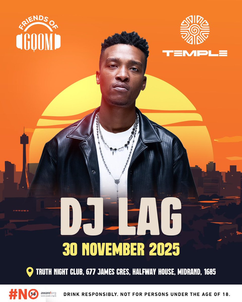This time next week we'll be jamming to gooood music. 

Will you be joining us on the 30th of November? 

🎟️: howler.co.za/FriendsOfGqomV