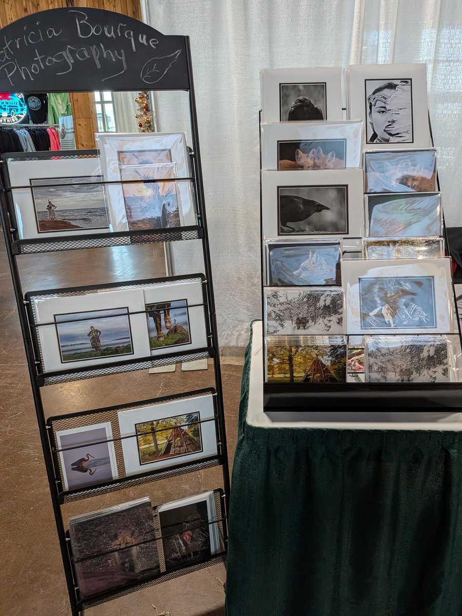 TrishaBourque's tweet image. I'm at the Charlottetown seaport Christmas market until 3pm today #PEI #mikmaq cards, prints and new this year Bookmarks!
