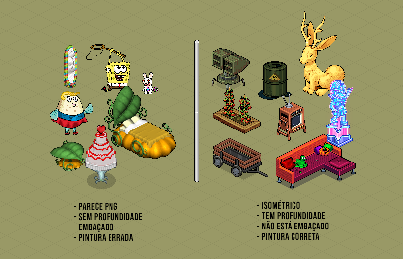 saturnoblet's tweet image. Ja faz um tempo que venho sendo muito flexível com os mobis que enviam para hospedar no catálogo do Habblet. Vocês já perceberam que muitas coleções têm estilos completamente diferentes, algumas vêm bugadas, desalinhadas, mal polidas ou simplesmente fora da estética básica do…