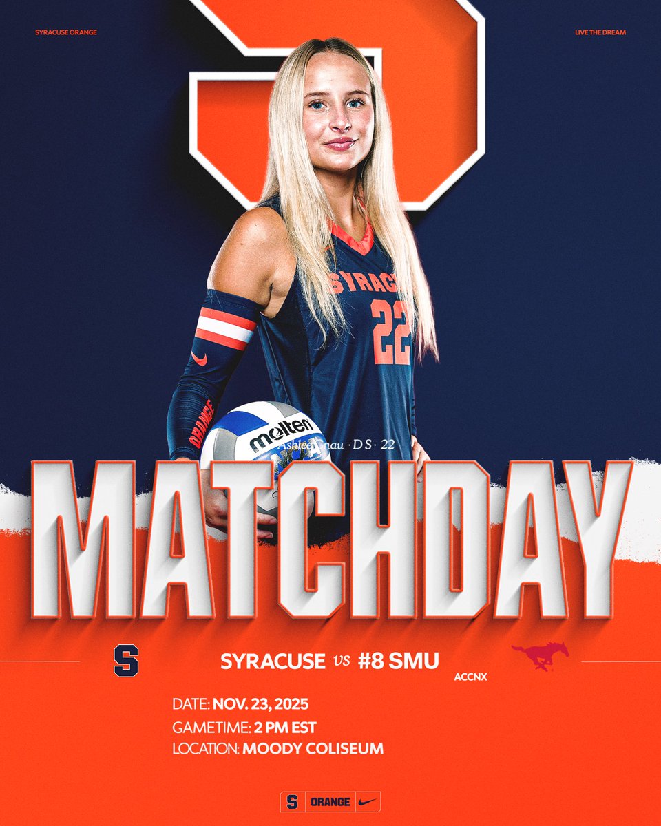 CuseVB's tweet image. Tusslin’ in Texas 🤠🤛 

🆚 #8 SMU
📍 Dallas, TX
🕑 2:00 PM (EST)
📊 bit.ly/4ogYesD
📺 bit.ly/4oXNnF7 (ACCNX)

#LiveTheDREAM
