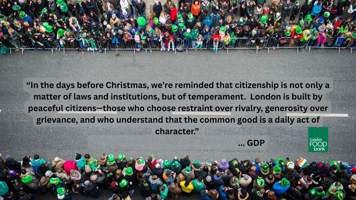 Hearty congratulations to the Hyde Park Santa Claus Parade organizers.  And THANK YOU for the London Food Bank donations.  You came together as a community and it was inspiring.
#LdnOnt