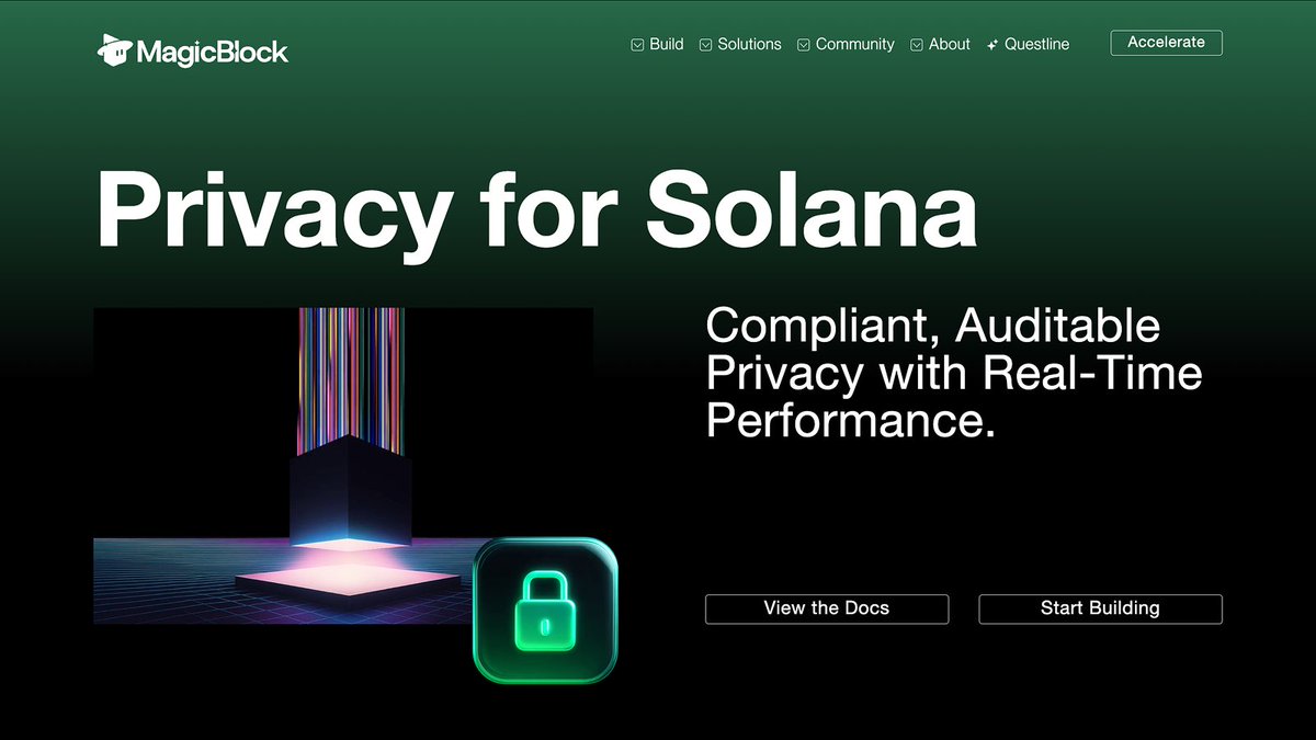New Privacy page is now live!

See what's possible with Private Ephemeral Rollups and everything you need to start building (demo included)

Link below 👇