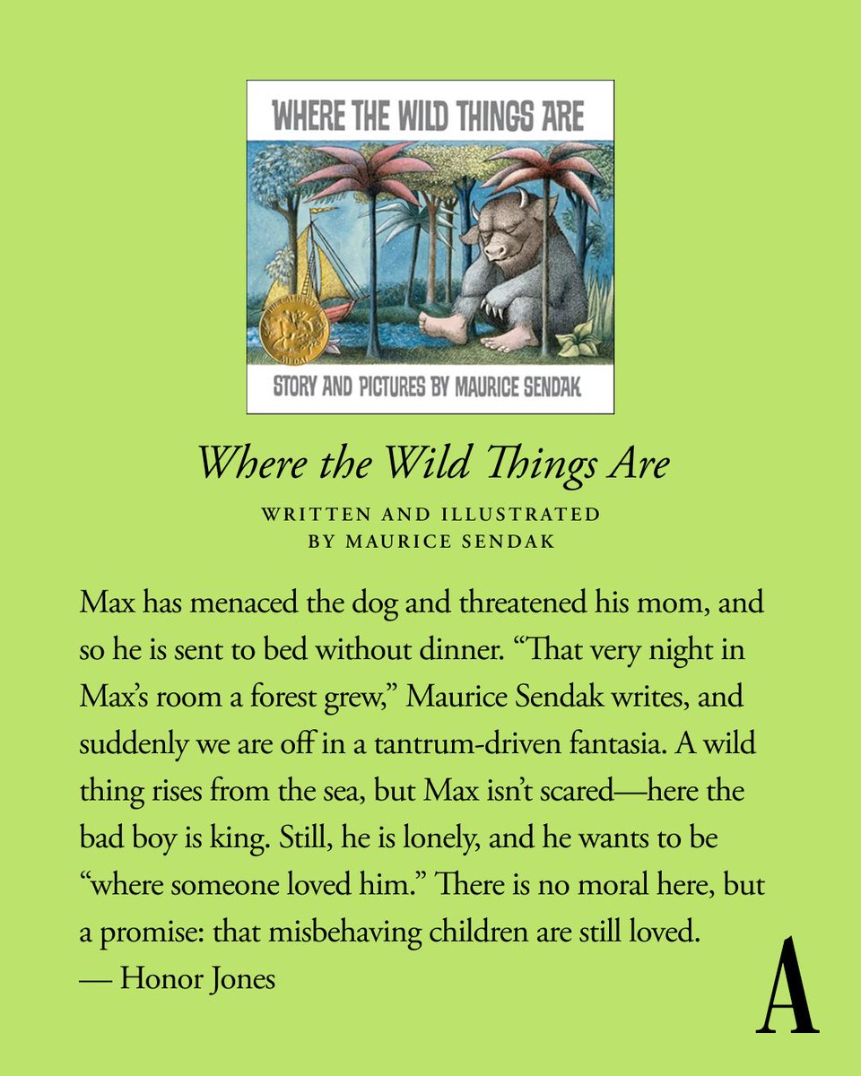 The Atlantic has chosen 65 titles to help foster a child’s lifelong relationship with books and to give these formative works the respect and scrutiny they deserve. Honor Jones explains why she chose "Where the Wild Things Are." Explore the full list at the link: