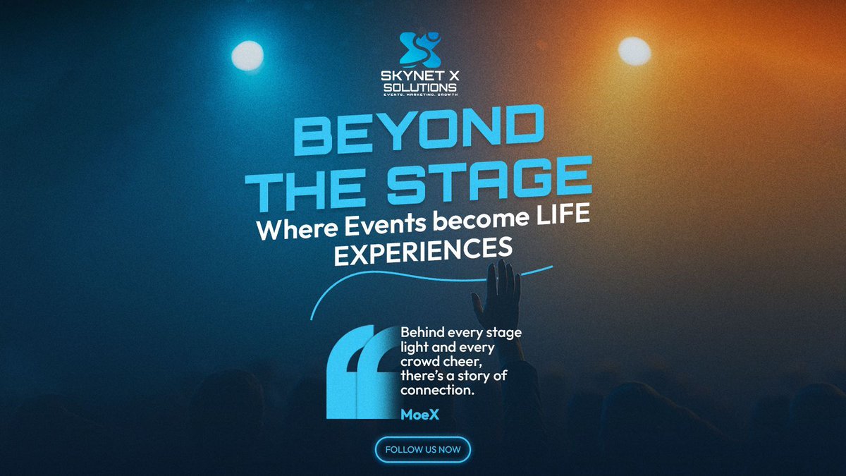 SNXS_ae's tweet image. Behind every stage light and every crowd cheer, there’s a story of connection. 🎤

SkyNet X Solutions turns events into experiences that people remember, talk about, and keep coming back to. 💫🤝🔥

Follow Us NOW!

#SNXS #ExperienceDesign #BrandBuilding