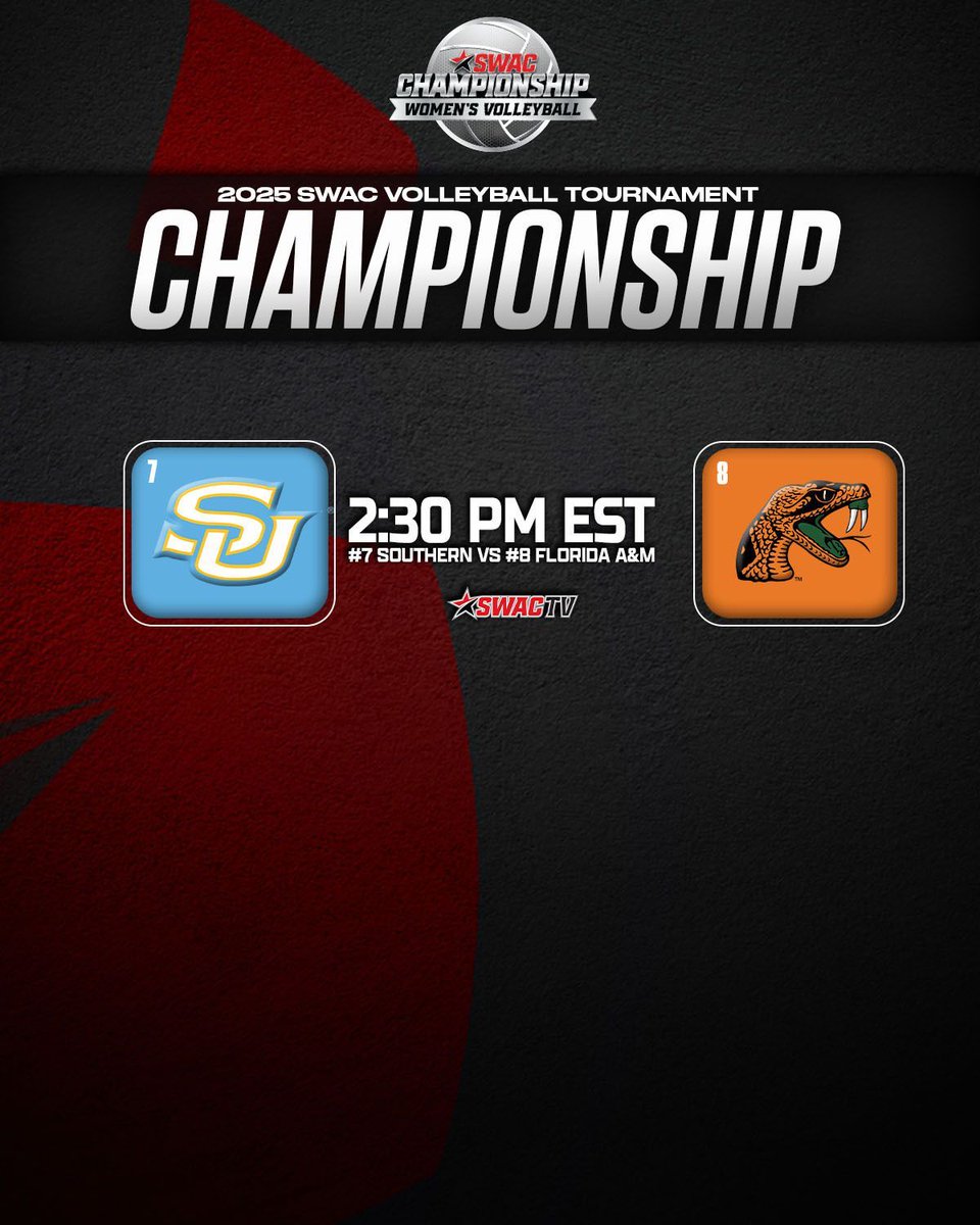 theswac's tweet photo. The stage is set.
#7 vs #8
Live on SWAC TV
#SWACVB https://t.co/WfxpdMWqpe
