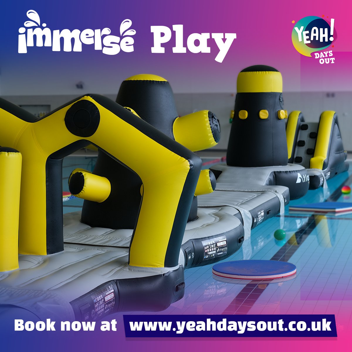 yeahdaysout's tweet image. 💦 Jump, Slide, and Splash at Immerse Play! 💦

Looking for an exciting pool day with the kids? Immerse Play brings inflatables, a disco atmosphere, and fun for all! 

Book your spot today at yeahdaysout.co.uk 📅

#YeahDaysOut #Immerse #Play #FamilyFun #PoolAdventures