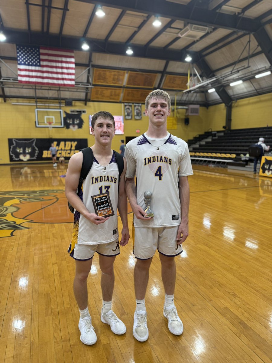 AnacocoBBSK's tweet image. Landon and Caleb were selected to the 2025 Florien HS Blackcat Tournament all-tournament team and Caleb was MVP!
🏀⛹🏼🏀⛹🏻