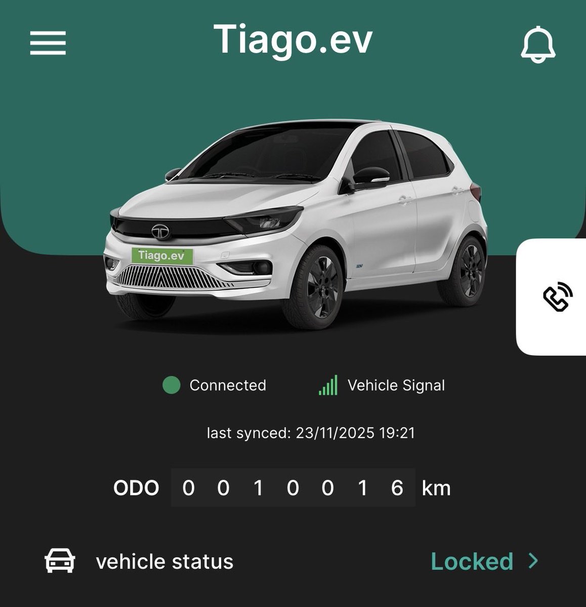ccrdboy's tweet photo. @evelectree @Tataev @evelectree @TataEVClub  Tiago.ev xt mr 10000 km in 87 days 2870₹ dc charge only. https://t.co/DAaKbzbXCp