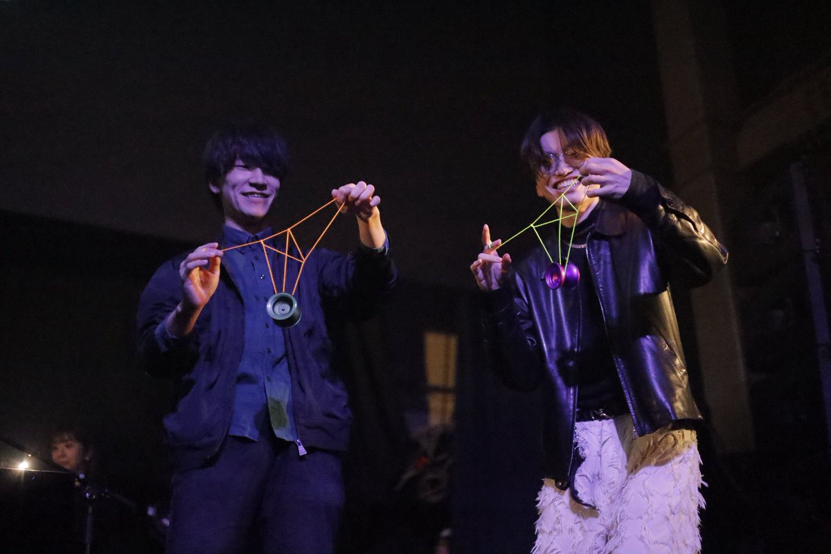 てっちゃんとステージで一緒にジャイロタワーできた(⌒▽⌒)
いおさんが最高の写真撮ってくれました！！