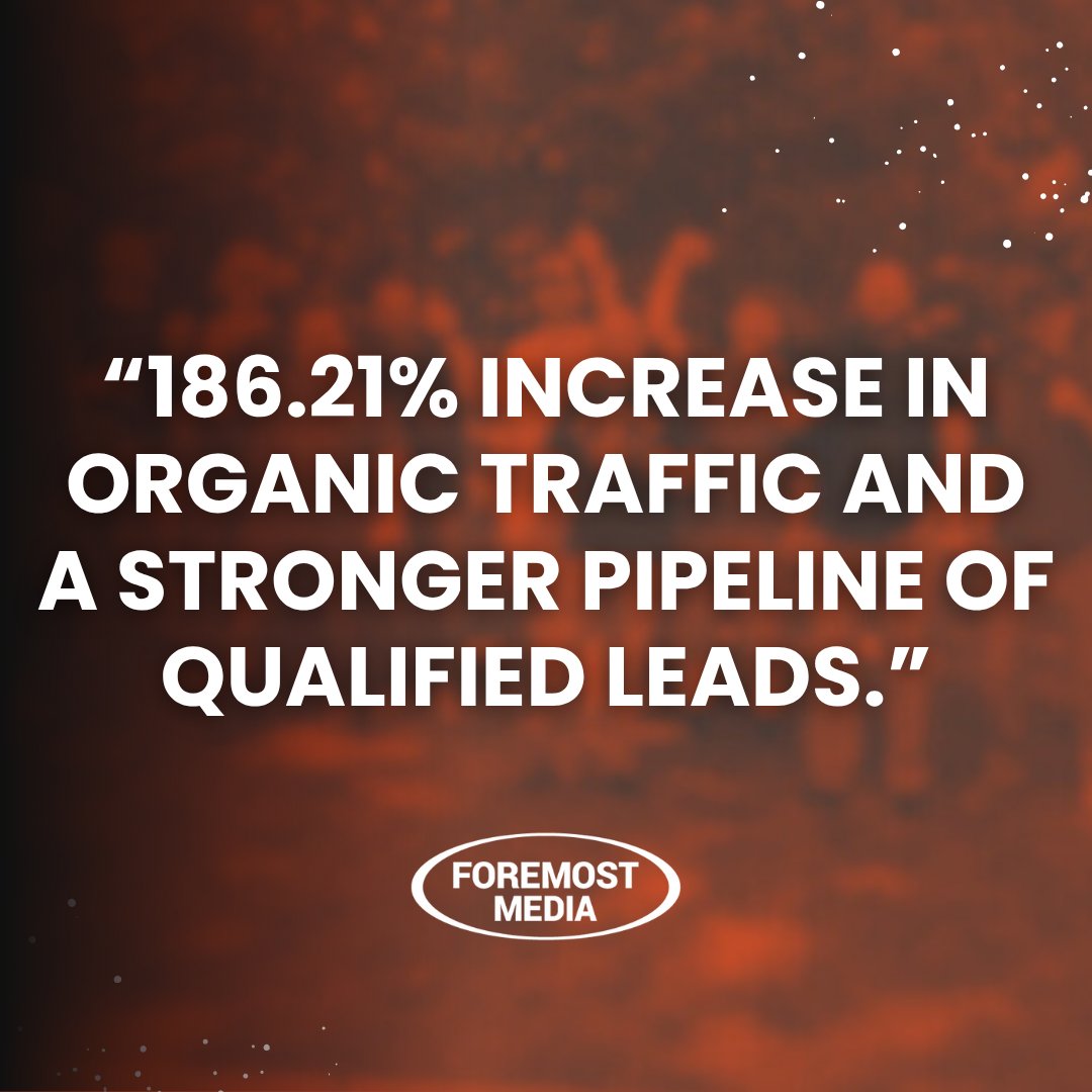 186.21% more organic traffic and a stronger lead pipeline didn’t happen by accident. It came from a support agreement, monthly strategy, and steady site improvements. See how Customer Success keeps momentum going after launch: foremostmedia.com/resources/blog…