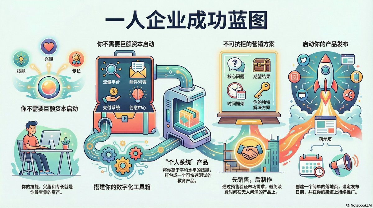RT @Adam38363368936: O Notebooklm lançou recentemente infográficos e apresentações. O infográfico gerado sobre Dan Koe f