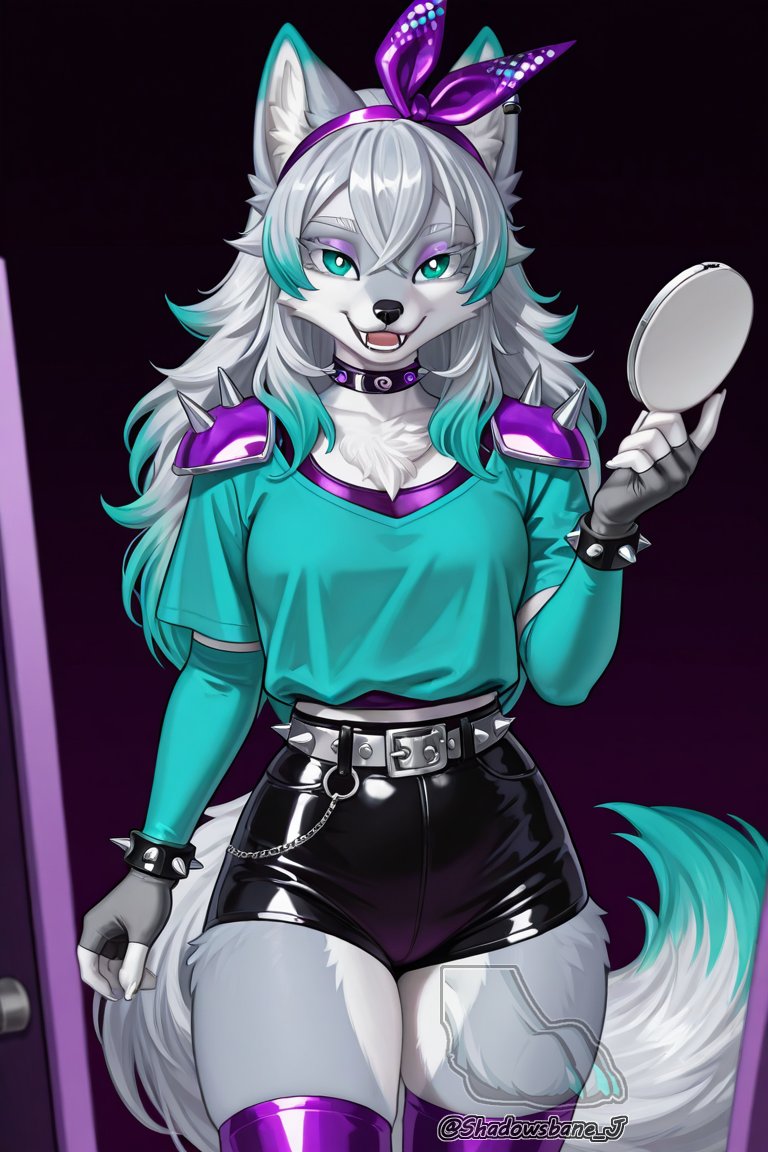 Where? I don't see anyone? But I just see one hell of a babe... ~Rawr~