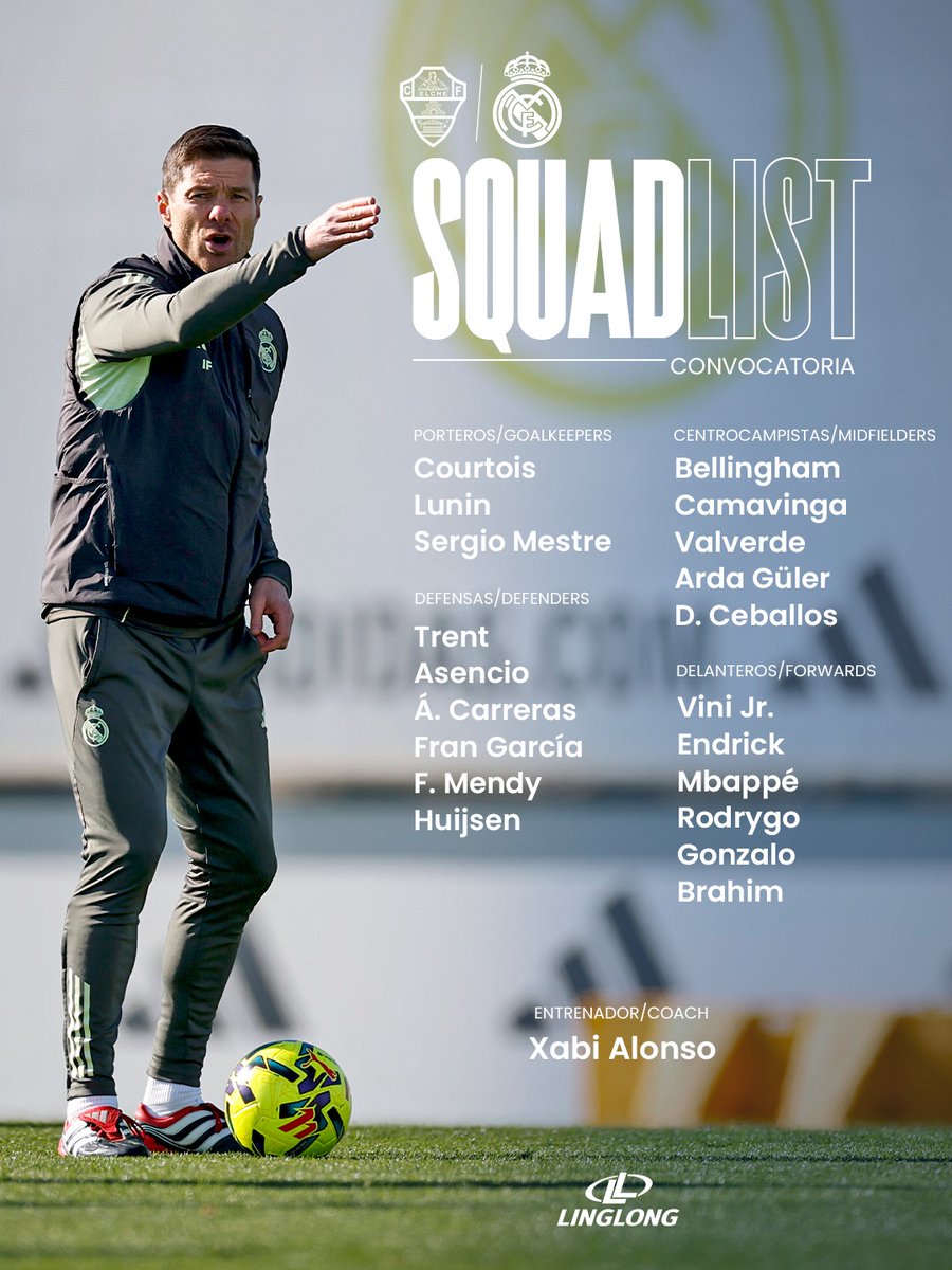 Halamadrid_zone's tweet image. Nuestra lista de convocados 🤍🤍