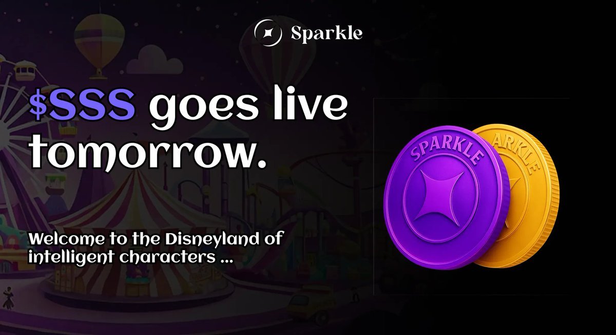 sparklefun2023's tweet photo. $SSS goes live tomorrow.

Welcome to the Disneyland of intelligent characters. https://t.co/JeYpUcBChv
