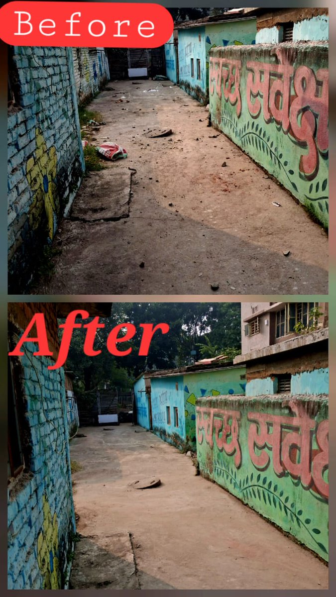 cityofpatna's tweet photo. 🧹 पटना नगर निगम वार्ड-34 अपडेट!  

बैक लेन को जमा कचरे से मुक्त कर पूरी तरह साफ़ किया गया—पहले गंदगी, अब साफ़-सुथरी और चलने लायक गलियाँ।  

सफाई से बदलती पटना की तस्वीर।  

#SwachhPatna #Backlane

@SwachhBharatGov @UDHDBIHAR @mlkhattar @tokhansahu_bjp @MoHUA_India https://t.co/rMAcpNHXiG