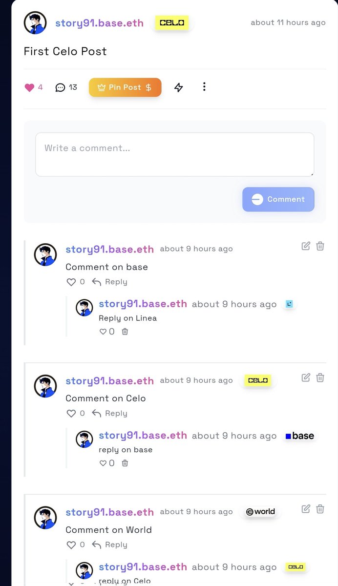 MySphereAI's tweet photo. New facebook for web3 👇

Post on @Celo reply on @base 
Post on @ethereum reply on @base 
Post on @LineaBuild reply on @base
Post on @world_chain_ reply on @base 

MySphere re-definition, fastest and smoothest cross-community multi-chain all in one social platform 🟦🔥 https://t.co/BzgdXJgnXH