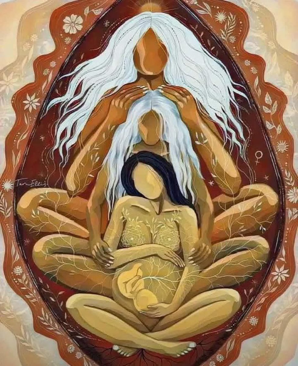 Awakenthyself33's tweet image. All the eggs a woman will ever carry form in her ovaries while she is a four-month-old fetus in the womb of her mother.

This means our cellular life as an egg begins in the womb of our grandmother.

Each of us spent five months in our grandmother&apos;s womb, and she in turn formed…