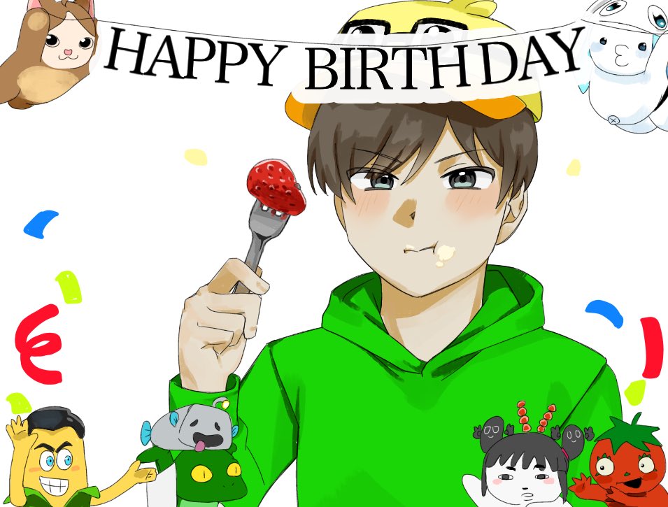 りりちよのイラスト広場 🎉お誕生日おめでとうございます！！！🎉