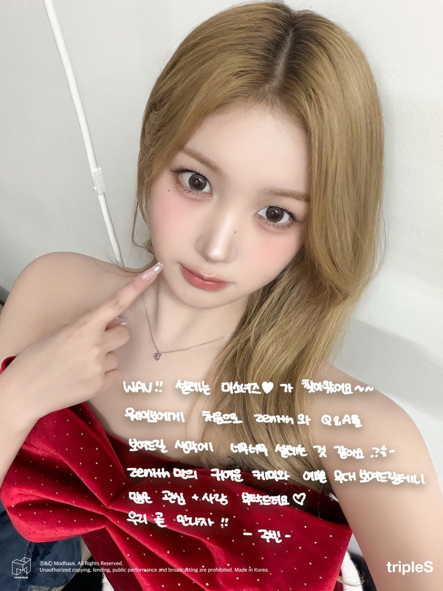 tripleS トエス サイン入りソロチェキ ジュビン S18 tripleS トエス サイン入りソロチェキ ジュビン S18