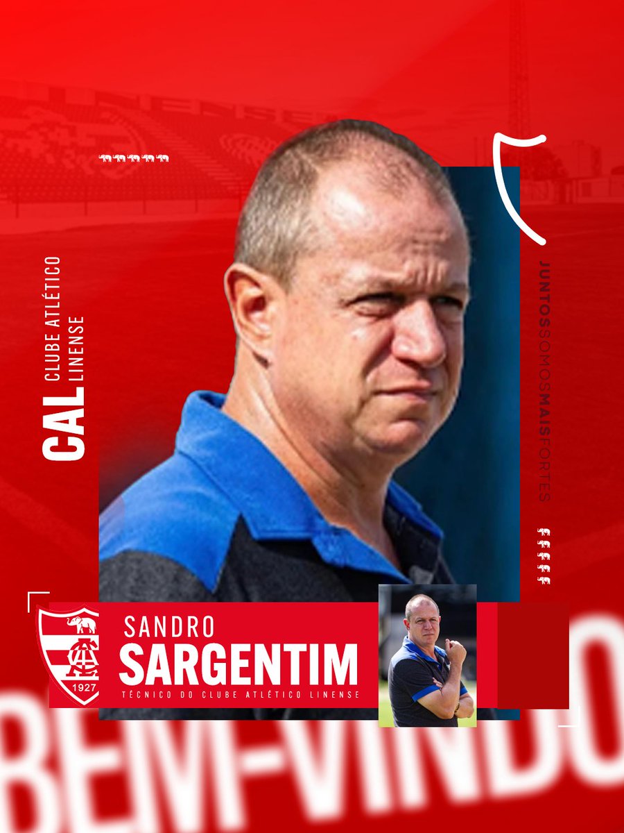 linenseoficial's tweet photo. O Clube Atlético Linense anuncia oficialmente a chegada do técnico Sandro Sargentim para comandar a equipe no campeonato Paulista da série A2 de 2026.

Confira: https://t.co/rLmpDD36Jf

#AvanteLinense #JuntosSomosMaisFortes https://t.co/2IOpk3Aamx