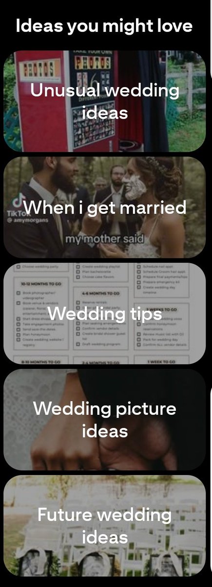 usernotnaming's tweet image. tf is my pinterest on about? 😭 aint no one getting married here sister