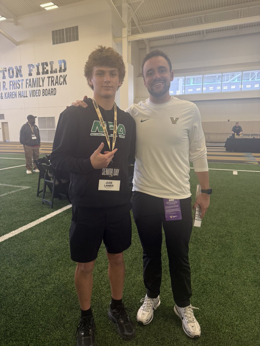 judelanier_2028's tweet photo. Thanks @VandyFootball for having me out for a visit ‼️ Thanks @NickyV05 for great conversation. Nashville never disappoints‼️
@jaxon_rose8 @BuckFitz @Hunter_DeNote @NCEC_Recruiting @Vandy_247 @rwweinstein @CharlesPower @Bryan_Ault @CoachAlexBailey https://t.co/D8jcjeAmo4