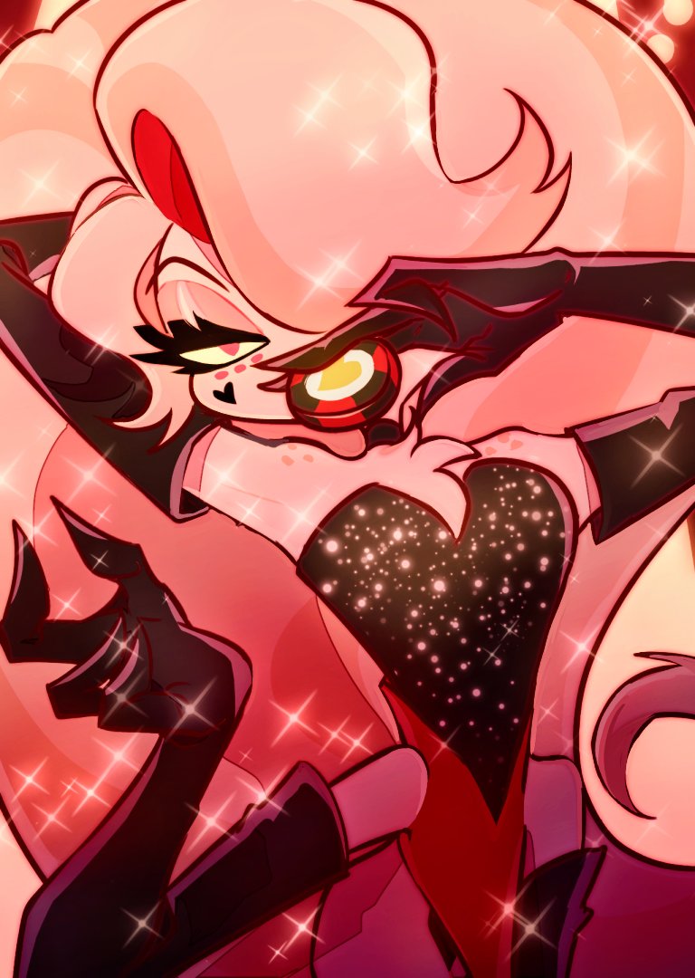 ステージのエンジェル✨ #HazbinHotel #angeldust