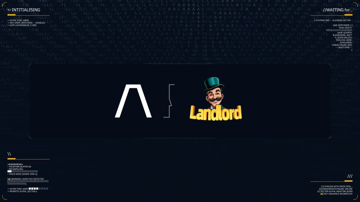 ALFAprotocol_KR's tweet image. &amp;gt;협업 런치 실행(TheLandlord2023 (x.com/TheLandlord2023))

// 랜드가 거래됨()
// 경제가 진화함()

A L F Λ // 코드를 통해 공정한 플레이를 구동한다.
