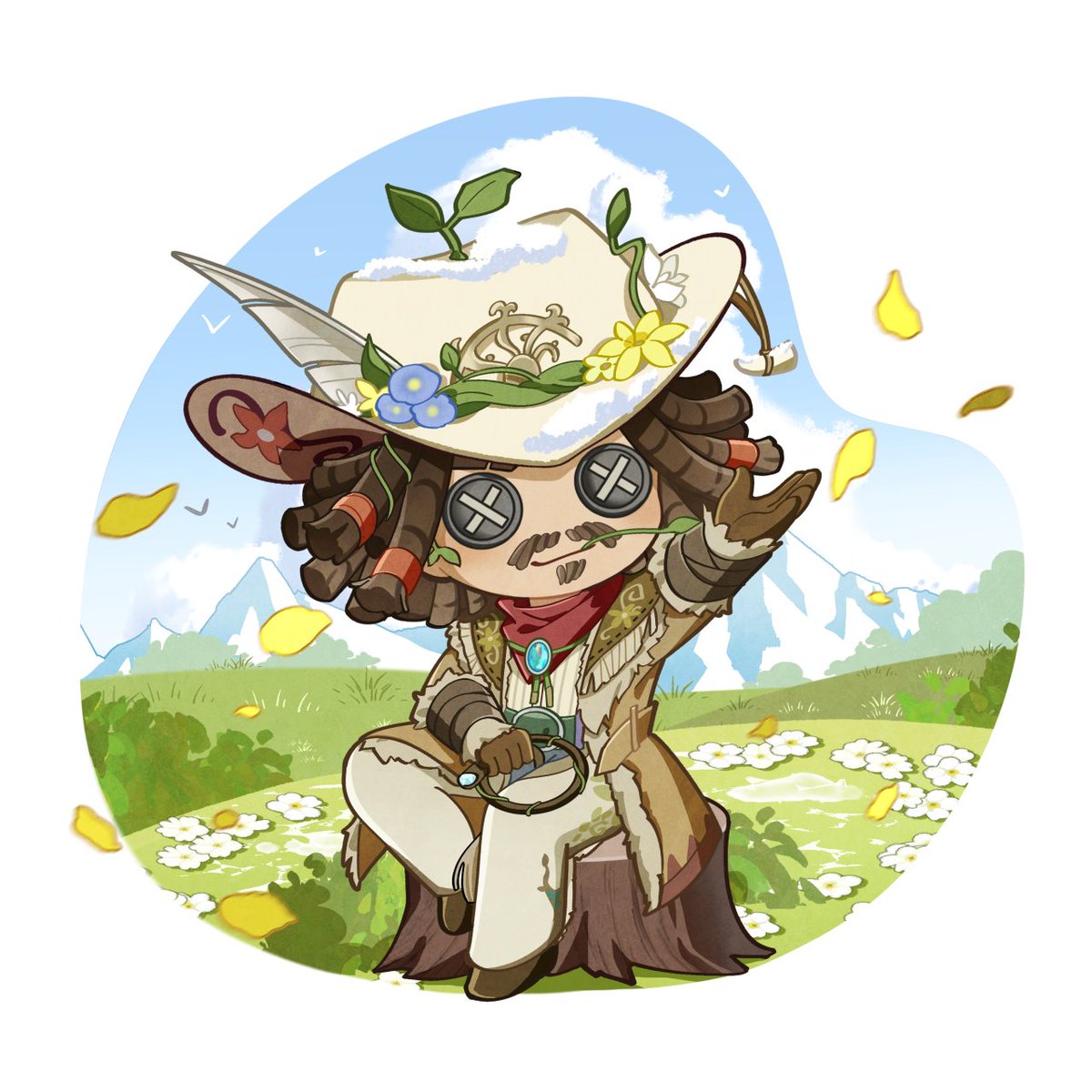 idvclue's tweet image. [ Official Chibi Art ]

Once Series
▸ Cowboy A-Tier Costume - Tidings of Spring