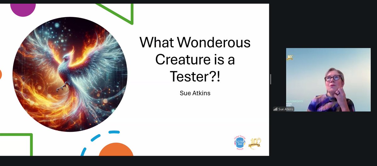 TestingRetreat's tweet image. DAY-2 Last keynote by @TestSprite  : What Wonderous Creature Is a Tester?
#ATAGTR2025 #10th_Edition #VIRTUALCONFDAYS #WSA
@AgileTAlliance
@adigindia
@Tietoevry 
@QAMENTOR1
@ISquareIT
@SelectorsHub 
@WS_Audiology 
@harshshah0904
