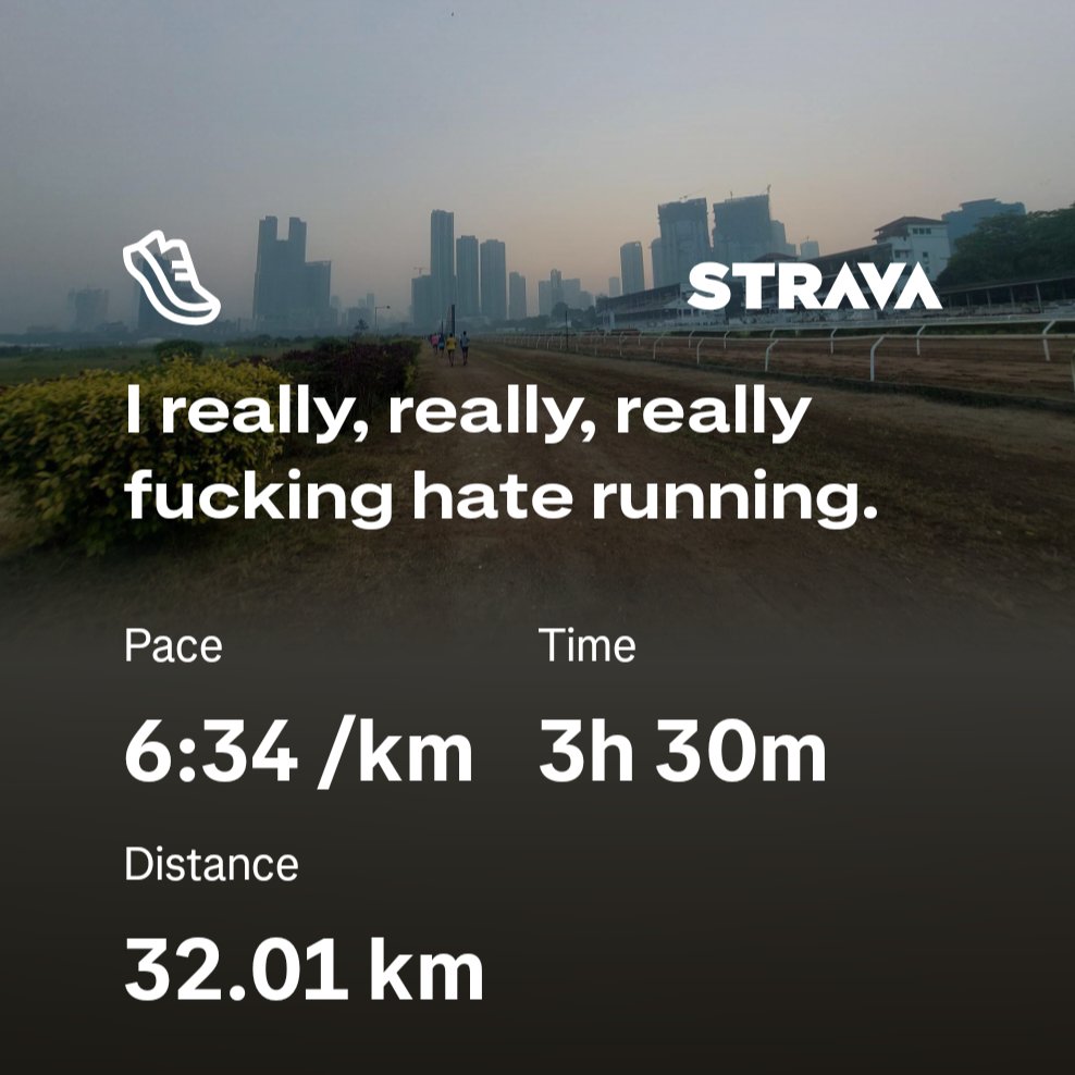 clumsy_coder's tweet image. Last long run before my first full marathon!

Pushed myself hard in the last 4km. Pedder road really does check your patience at its finest. God damn.

Next two weeks are going to be crazyyyy