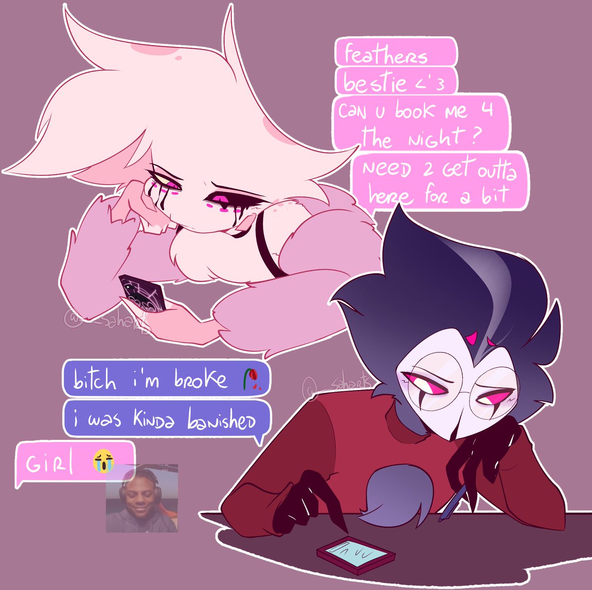 __saharts's tweet image. i miss stardust i&apos;m coping

#HazbinHotel #HelluvaBoss #stoldust