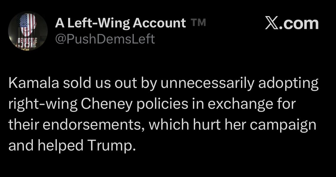 mistergeezy's tweet image. Can you list the right-wing policies that @KamalaHarris adopted during her campaign? @pushdemsleft