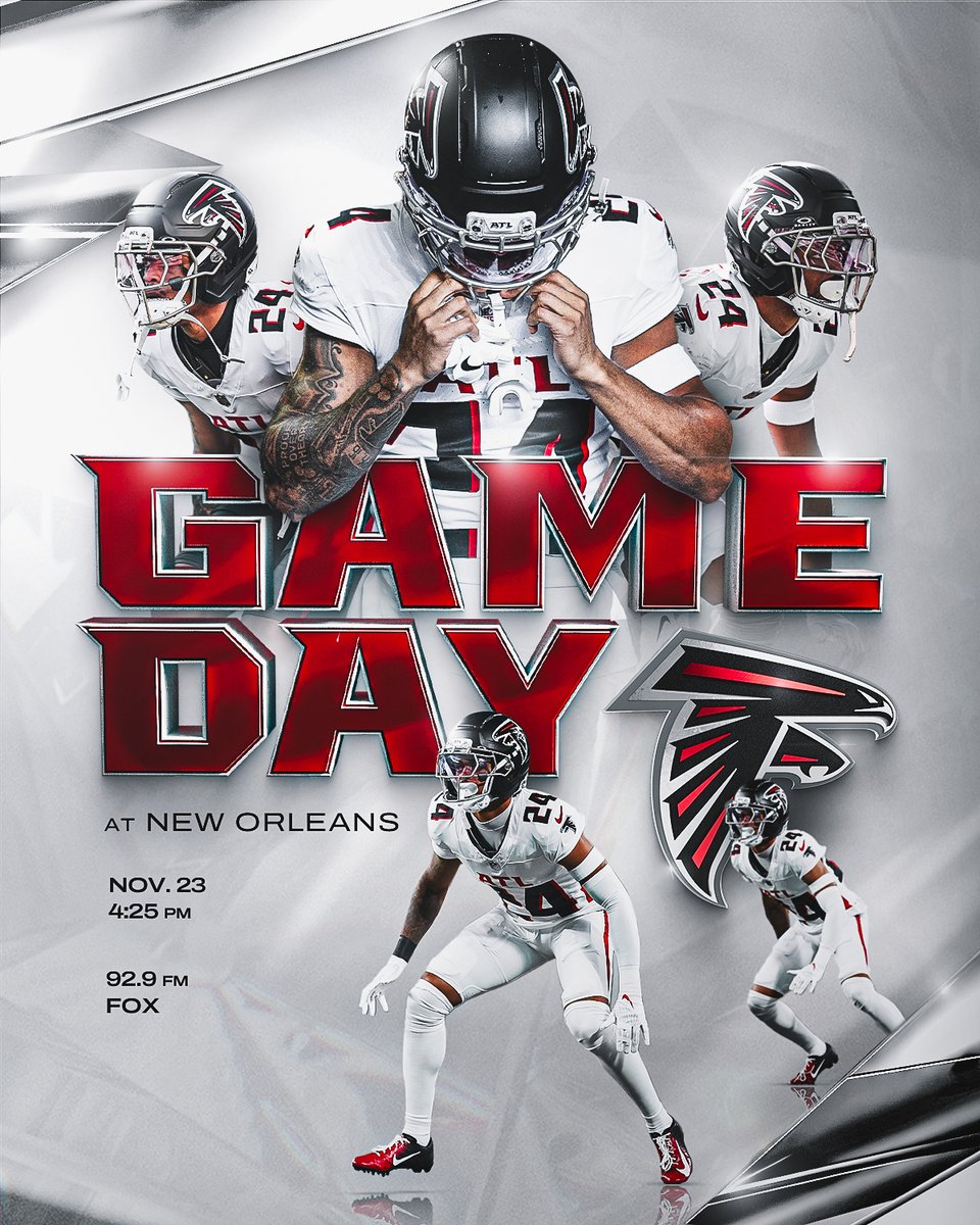AtlantaFalcons's tweet image. Rise up, Dirty Birds

It&apos;s GAME DAY in New Orleans!