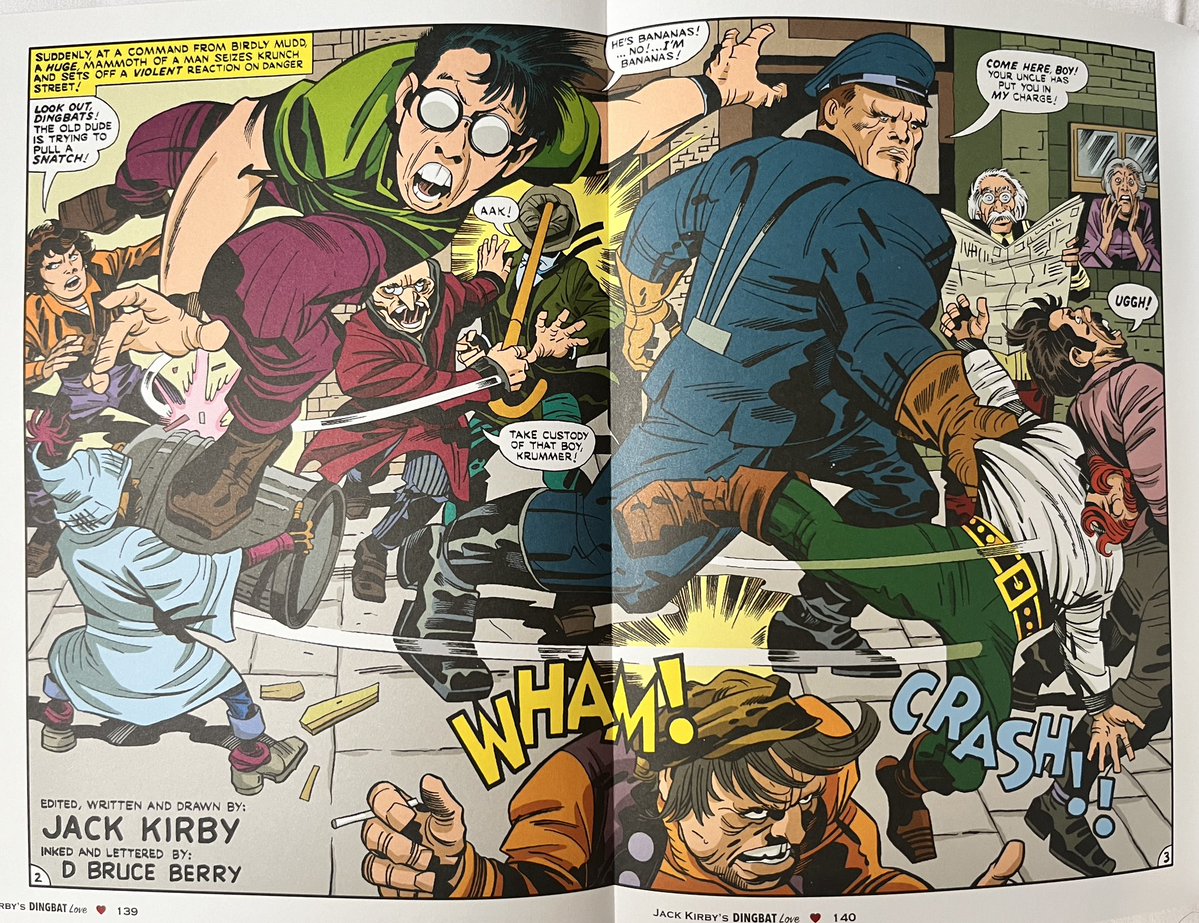 PowerCosmic13_'s tweet image. A few pages from what would have been the third issue of Dingbats of Danger Street by #JackKirby (and the last issue he did for the series that was never released beyond the 1st Issue Special. I always liked Kirby’s kid gangs, and this one is up there with his best!